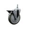 Service Caster 5 Inch Gray Polyurethane 38 Inch Threaded Stem Caster with Brake SCC-TS20S514-PPUB-PLB-381615 - alternate 1